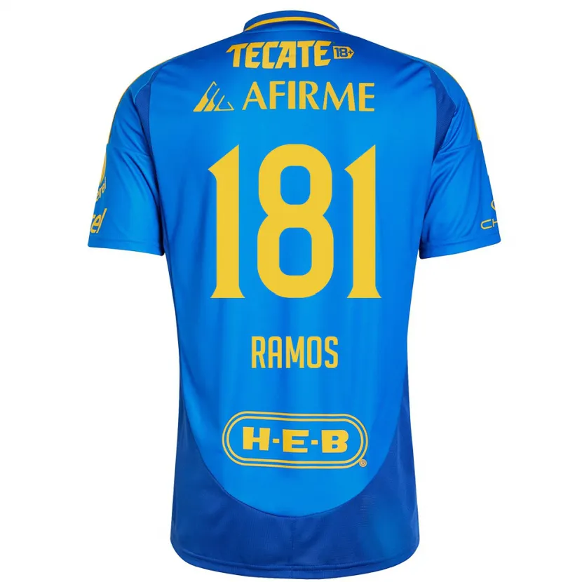Danxen Kinder Anthony Ramos #181 Blau Gelb Auswärtstrikot Trikot 2024/25 T-Shirt