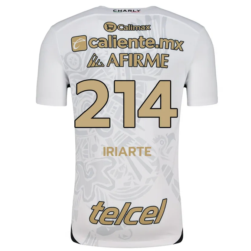 Danxen Kinder Oliver Iriarte #214 Weiß Schwarz Auswärtstrikot Trikot 2024/25 T-Shirt