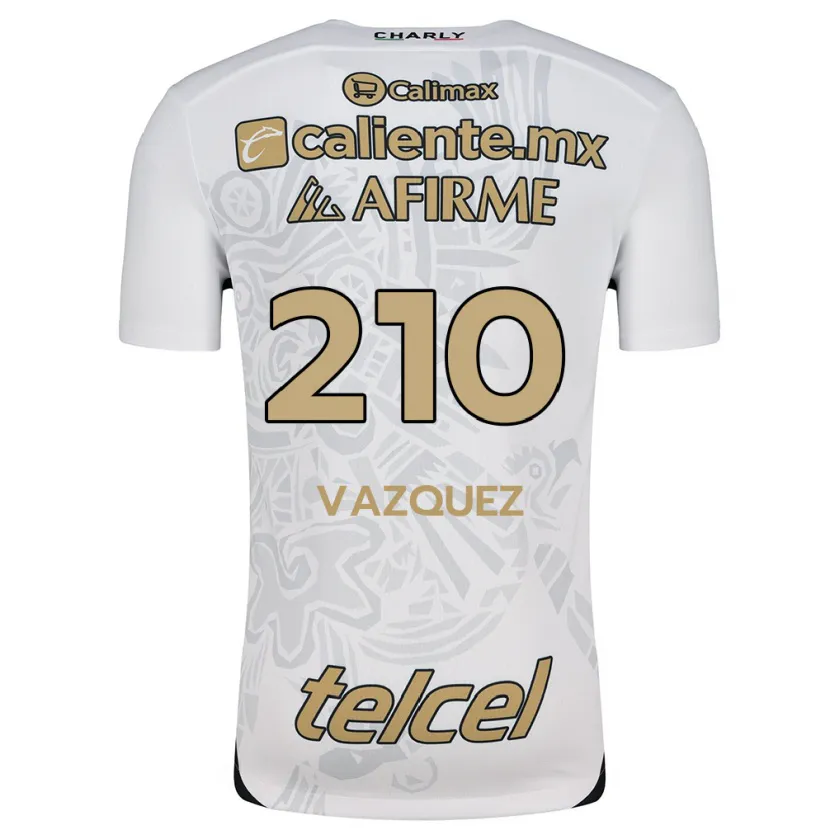 Danxen Kinder Daniel Vázquez #210 Weiß Schwarz Auswärtstrikot Trikot 2024/25 T-Shirt