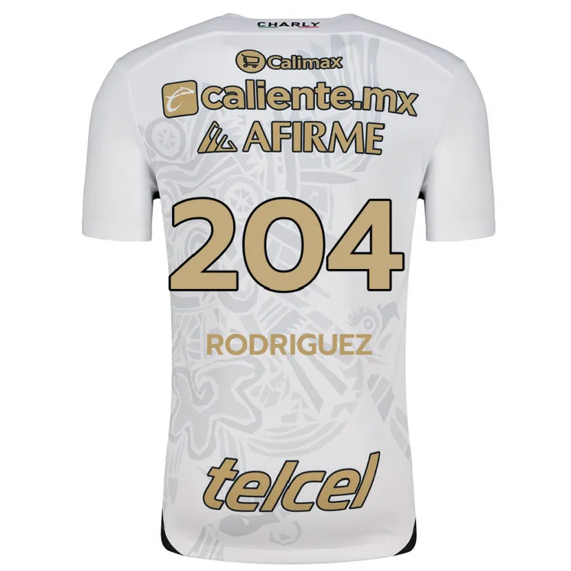 Danxen Kinder Jesús Rodríguez #204 Weiß Schwarz Auswärtstrikot Trikot 2024/25 T-Shirt