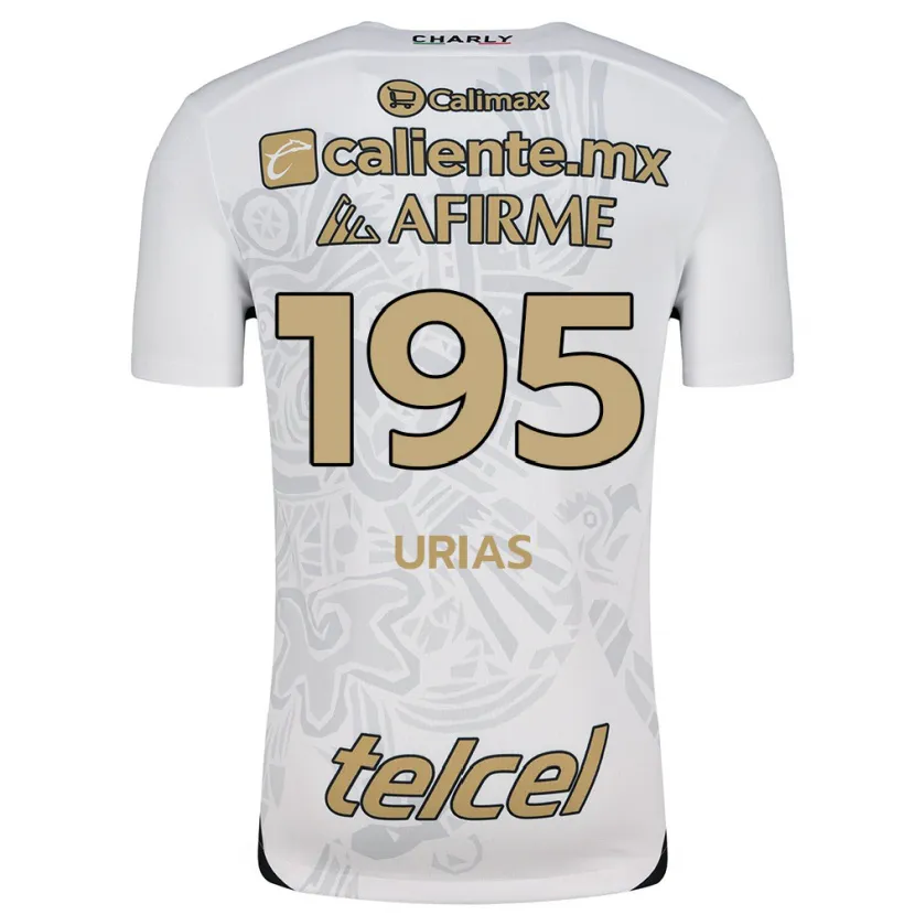 Danxen Kinder Héctor Urías #195 Weiß Schwarz Auswärtstrikot Trikot 2024/25 T-Shirt