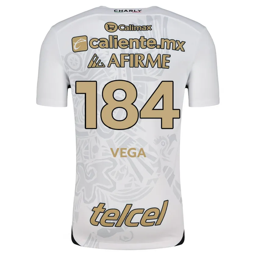 Danxen Kinder Daniel Vega #184 Weiß Schwarz Auswärtstrikot Trikot 2024/25 T-Shirt