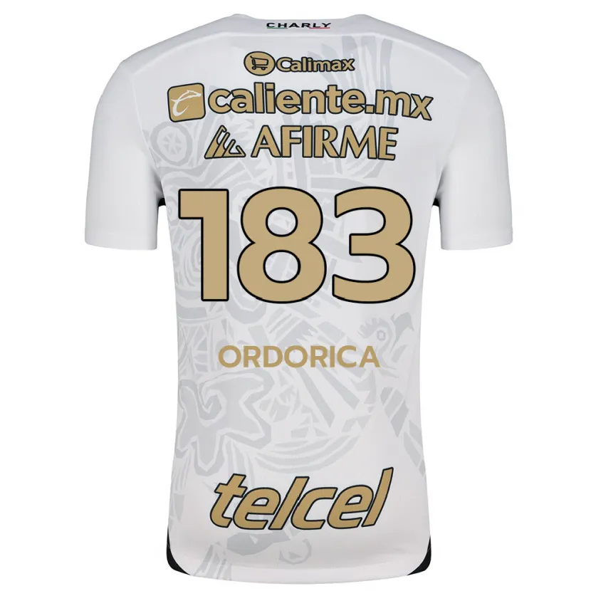 Danxen Kinder Brandon Ordorica #183 Weiß Schwarz Auswärtstrikot Trikot 2024/25 T-Shirt