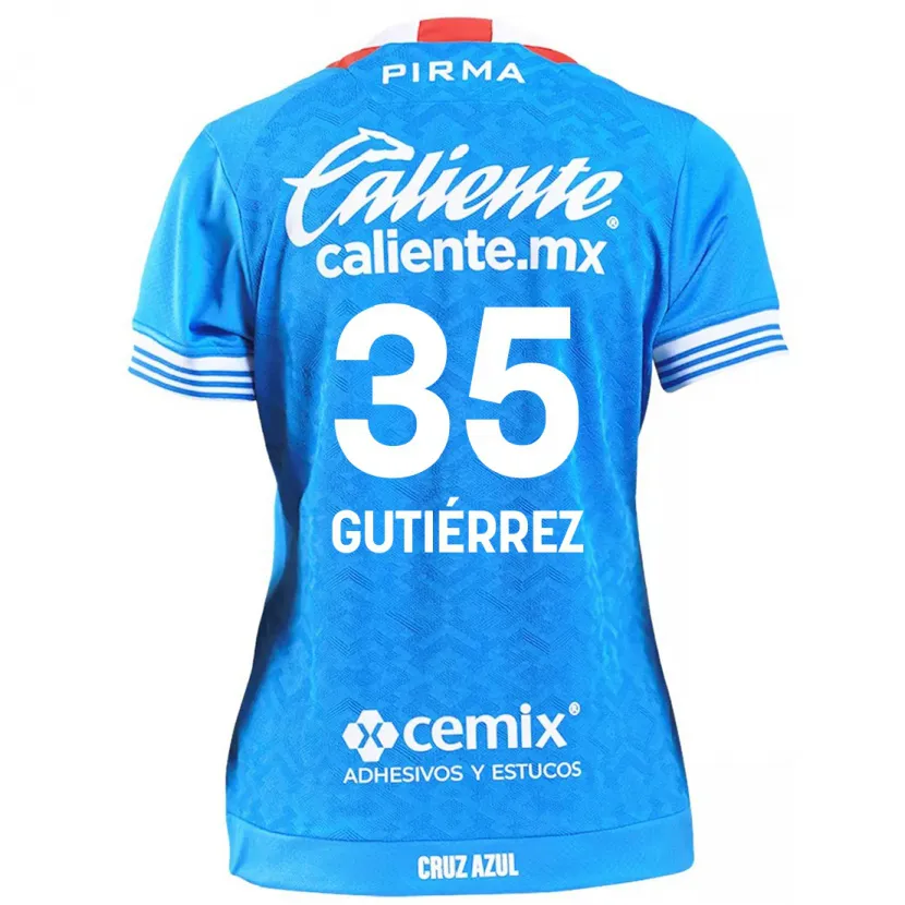 Danxen Herren Luis Gutiérrez #35 Himmelblau Heimtrikot Trikot 2024/25 T-Shirt