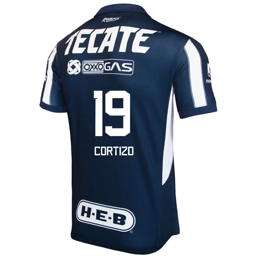 Danxen Herren Jordi Cortizo #19 Blau Rot Weiß Heimtrikot Trikot 2024/25 T-Shirt
