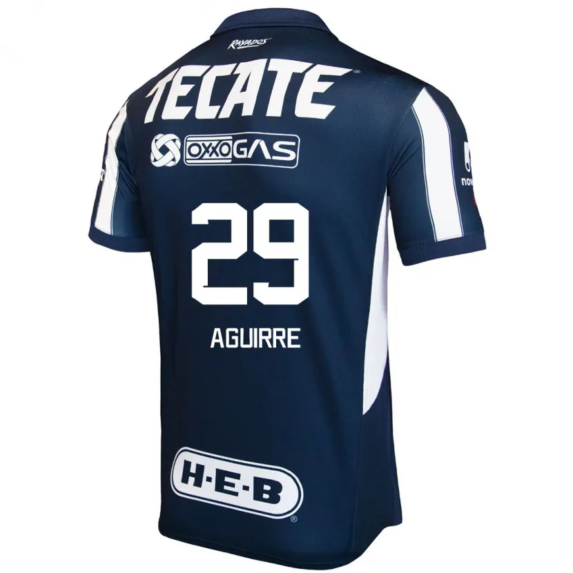 Danxen Herren Rodrigo Aguirre #29 Blau Rot Weiß Heimtrikot Trikot 2024/25 T-Shirt
