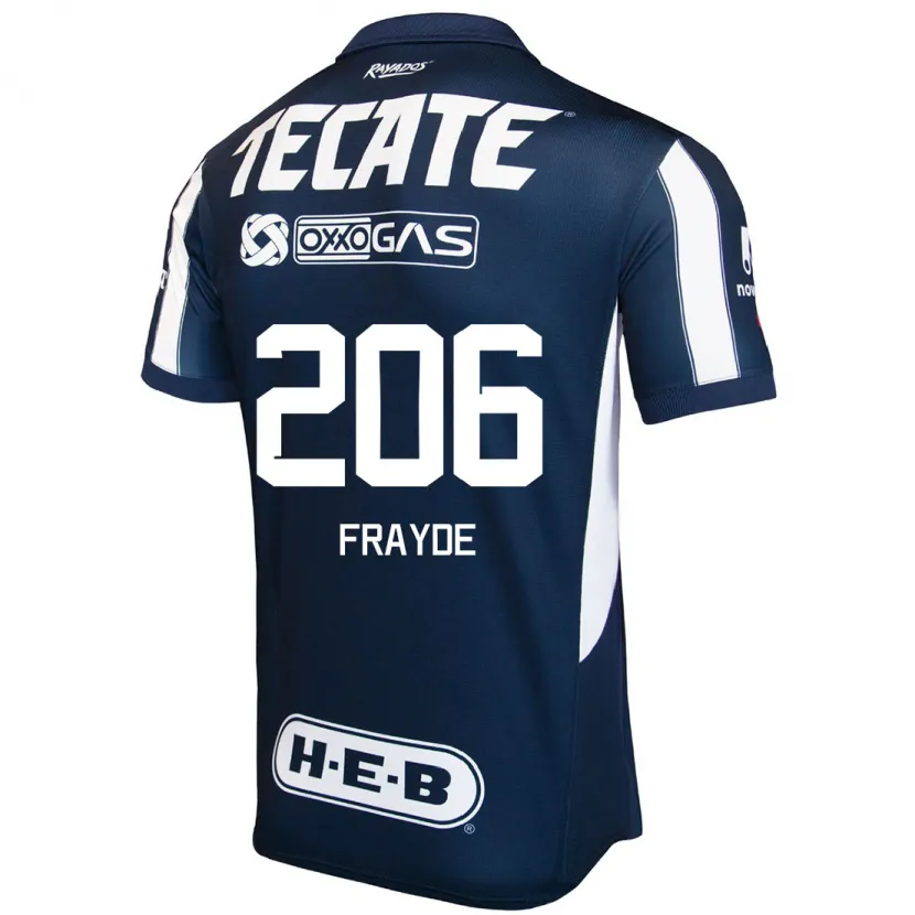 Danxen Herren Carlos Frayde #206 Blau Rot Weiß Heimtrikot Trikot 2024/25 T-Shirt
