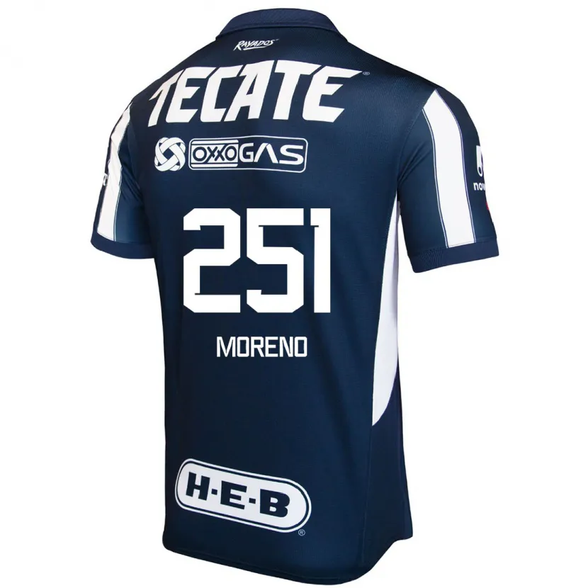 Danxen Herren Josué Moreno #251 Blau Rot Weiß Heimtrikot Trikot 2024/25 T-Shirt