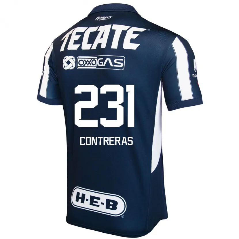 Danxen Herren Óscar Contreras #231 Blau Rot Weiß Heimtrikot Trikot 2024/25 T-Shirt