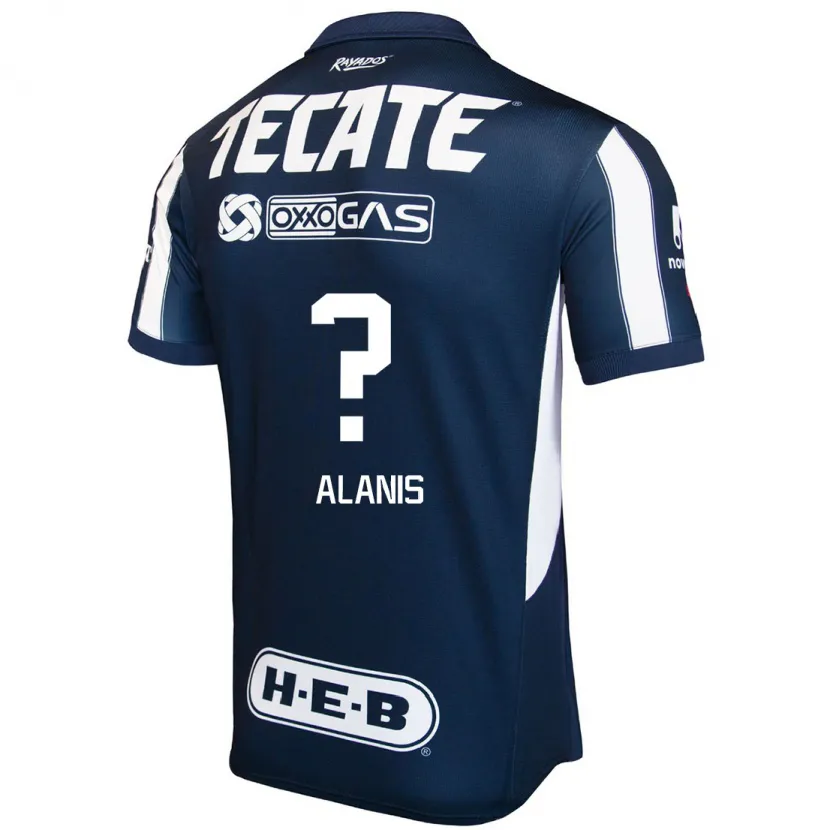 Danxen Herren Brian Alanís #0 Blau Rot Weiß Heimtrikot Trikot 2024/25 T-Shirt