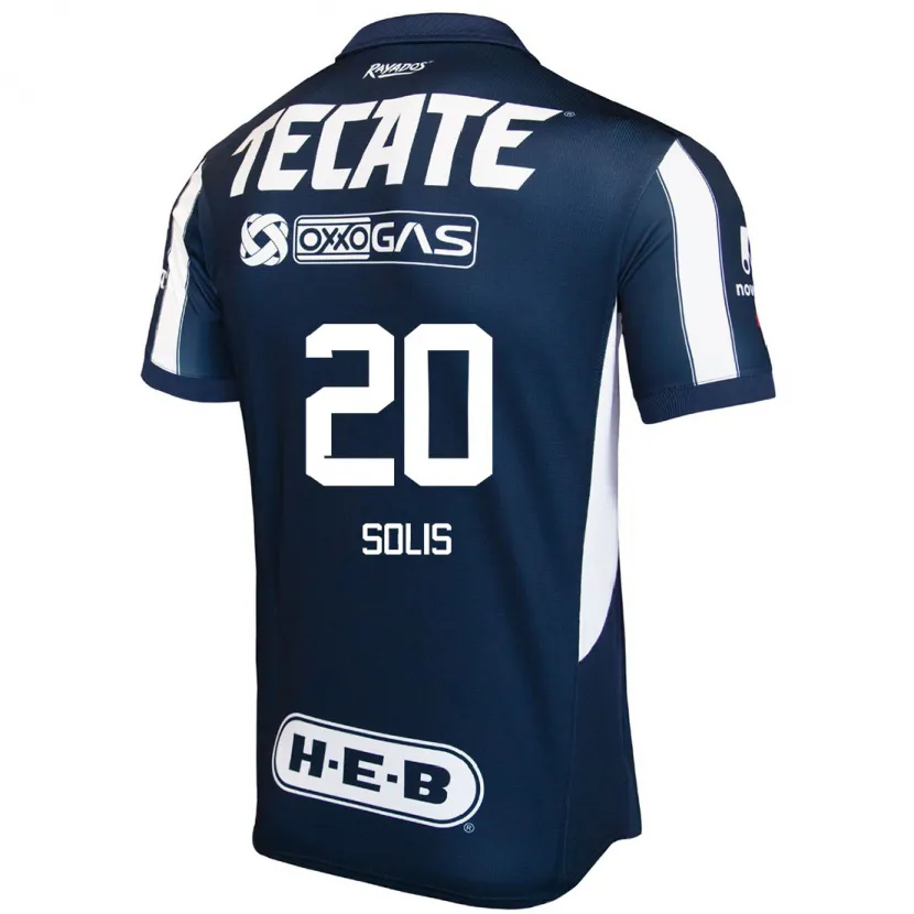 Danxen Herren Daniela Solis #20 Blau Rot Weiß Heimtrikot Trikot 2024/25 T-Shirt