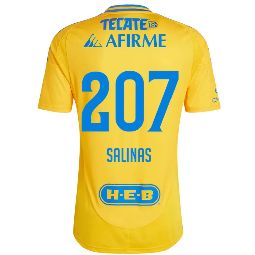 Danxen Herren Marcelo Salinas #207 Goldgelb Heimtrikot Trikot 2024/25 T-Shirt