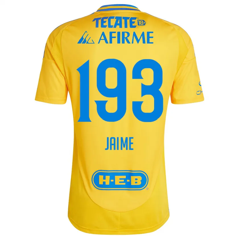 Danxen Herren Kenneth Jaime #193 Goldgelb Heimtrikot Trikot 2024/25 T-Shirt
