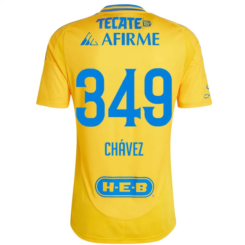 Danxen Herren Jorge Chávez #349 Goldgelb Heimtrikot Trikot 2024/25 T-Shirt