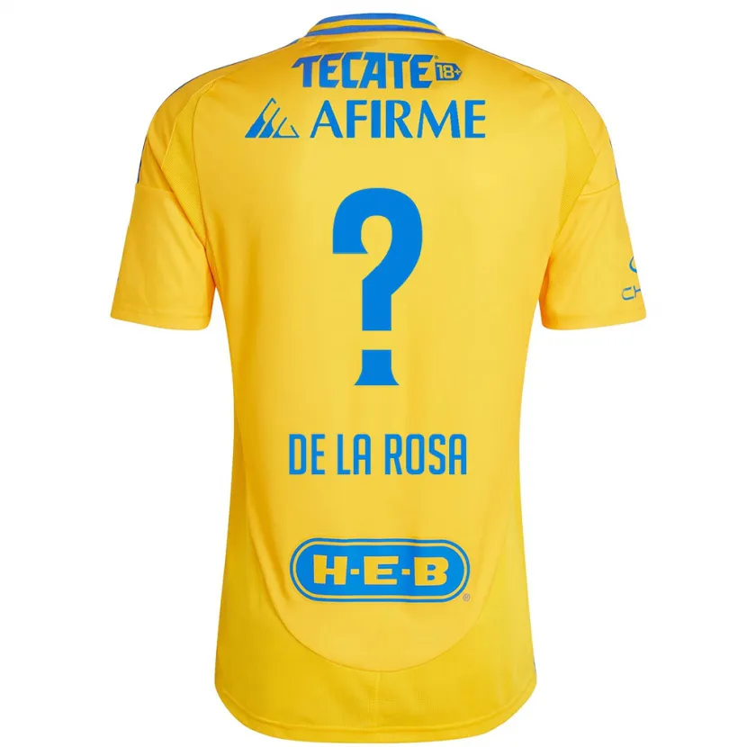 Danxen Herren Luis De La Rosa #0 Goldgelb Heimtrikot Trikot 2024/25 T-Shirt