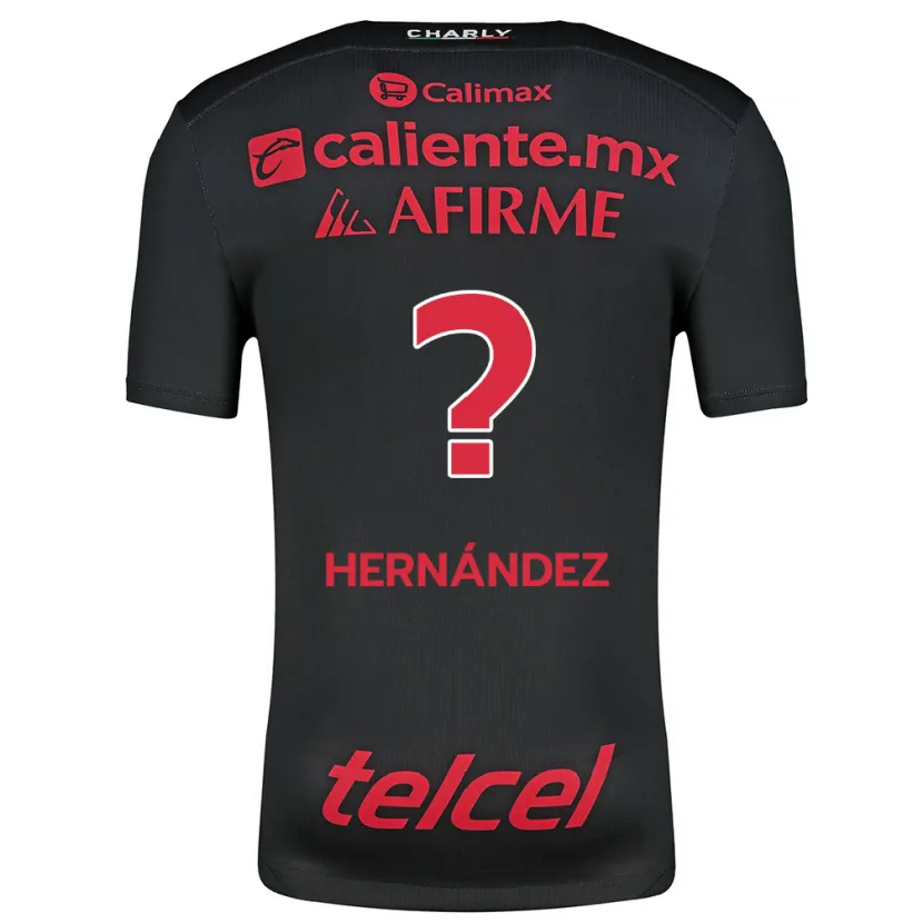 Danxen Herren Betsiel Hernández #0 Schwarz Rot Heimtrikot Trikot 2024/25 T-Shirt