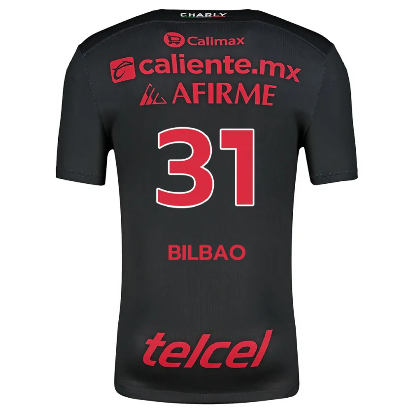 Danxen Herren Unai Bilbao #31 Schwarz Rot Heimtrikot Trikot 2024/25 T-Shirt