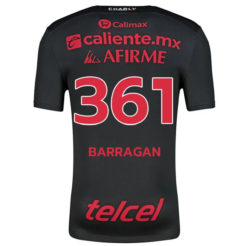 Danxen Herren Jesús Barragán #361 Schwarz Rot Heimtrikot Trikot 2024/25 T-Shirt