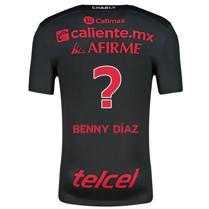 Danxen Herren Benny Díaz #0 Schwarz Rot Heimtrikot Trikot 2024/25 T-Shirt