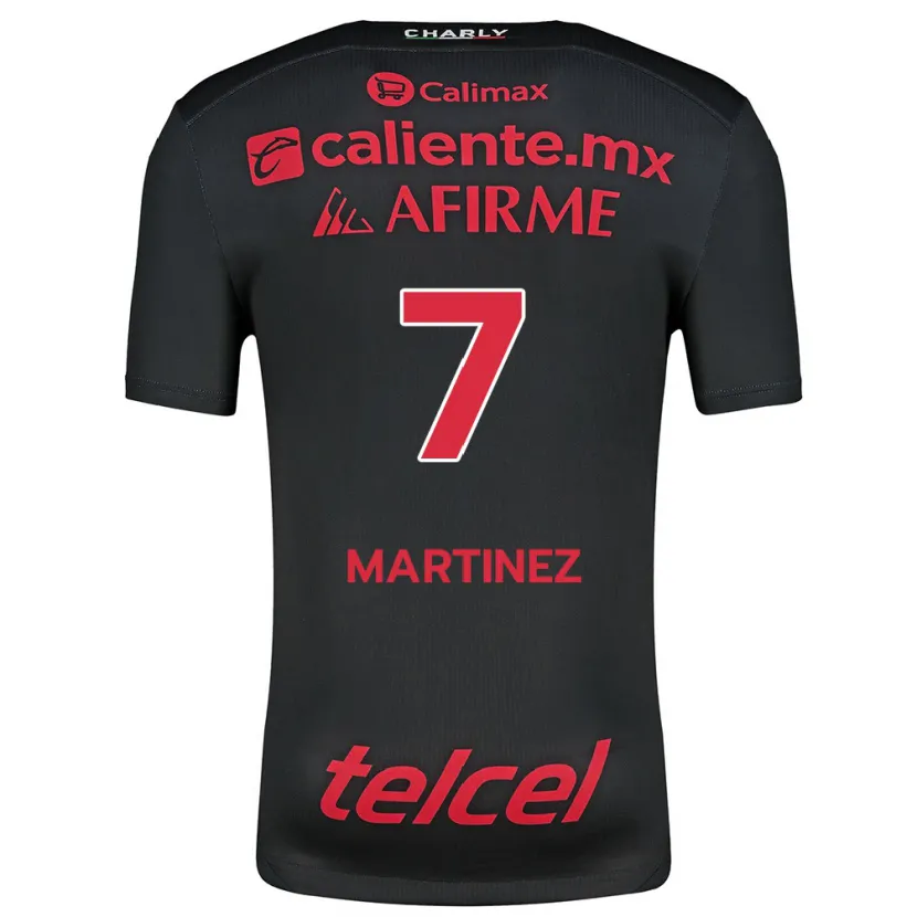 Danxen Herren Alejandro Martínez #7 Schwarz Rot Heimtrikot Trikot 2024/25 T-Shirt