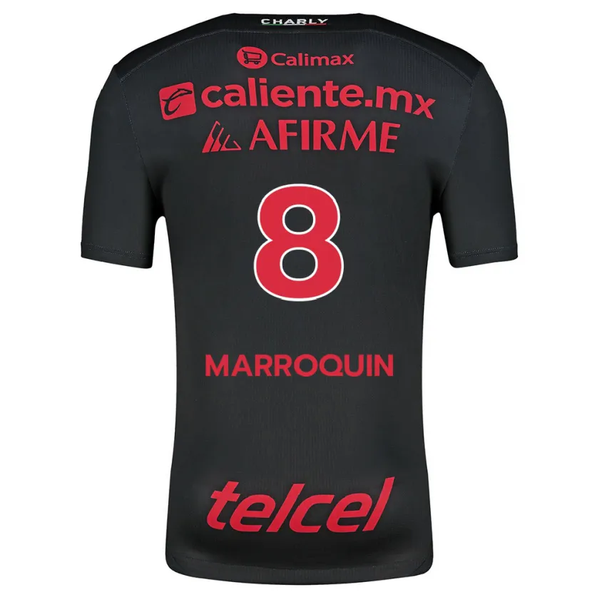 Danxen Herren Ammanda Marroquin #8 Schwarz Rot Heimtrikot Trikot 2024/25 T-Shirt