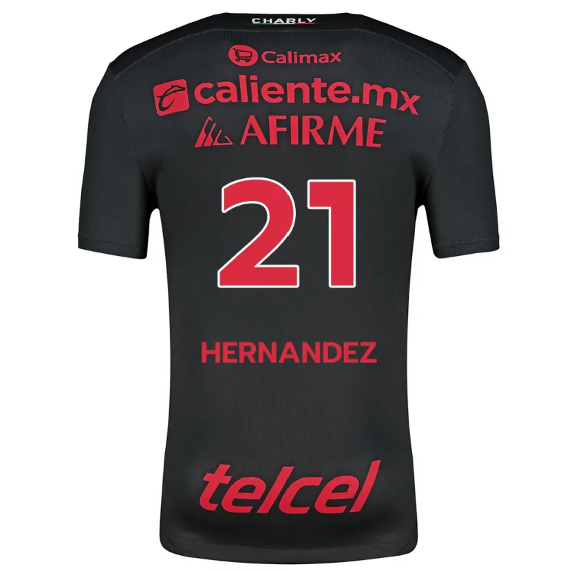 Danxen Herren Inglis Hernández #21 Schwarz Rot Heimtrikot Trikot 2024/25 T-Shirt