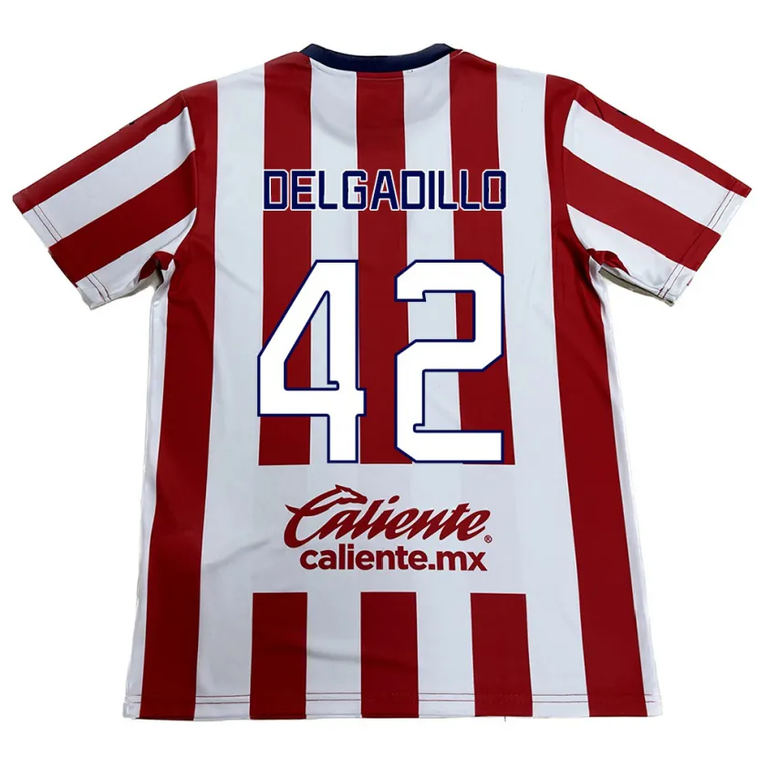 Danxen Herren Diego Delgadillo #42 Rot-Weiss Heimtrikot Trikot 2024/25 T-Shirt