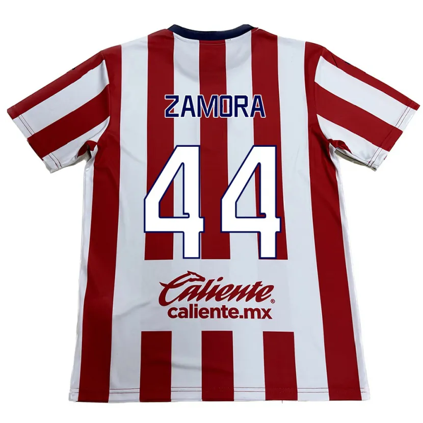Danxen Herren Saúl Zamora #44 Rot-Weiss Heimtrikot Trikot 2024/25 T-Shirt