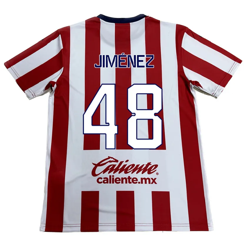 Danxen Herren Leonardo Jiménez #48 Rot-Weiss Heimtrikot Trikot 2024/25 T-Shirt