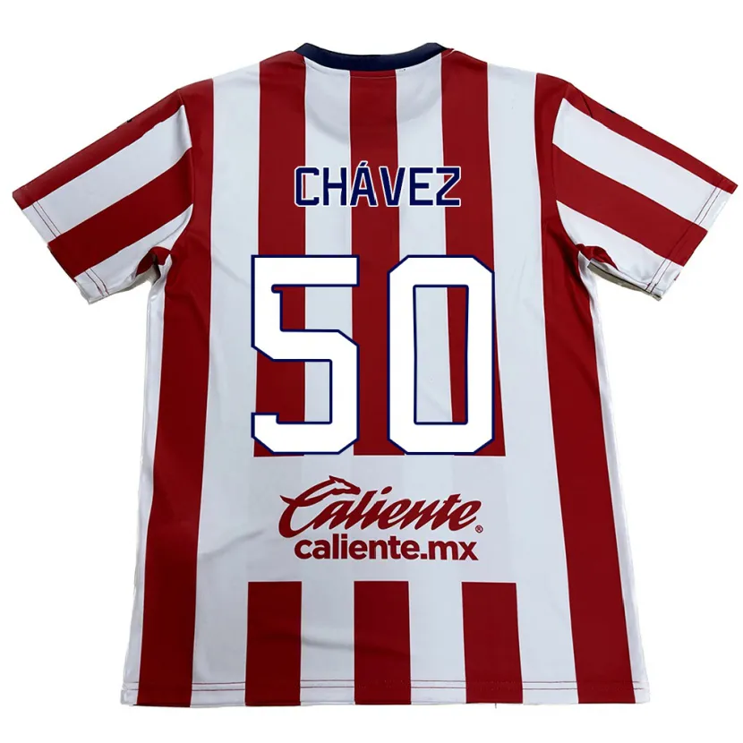 Danxen Herren Mateo Chávez #50 Rot-Weiss Heimtrikot Trikot 2024/25 T-Shirt