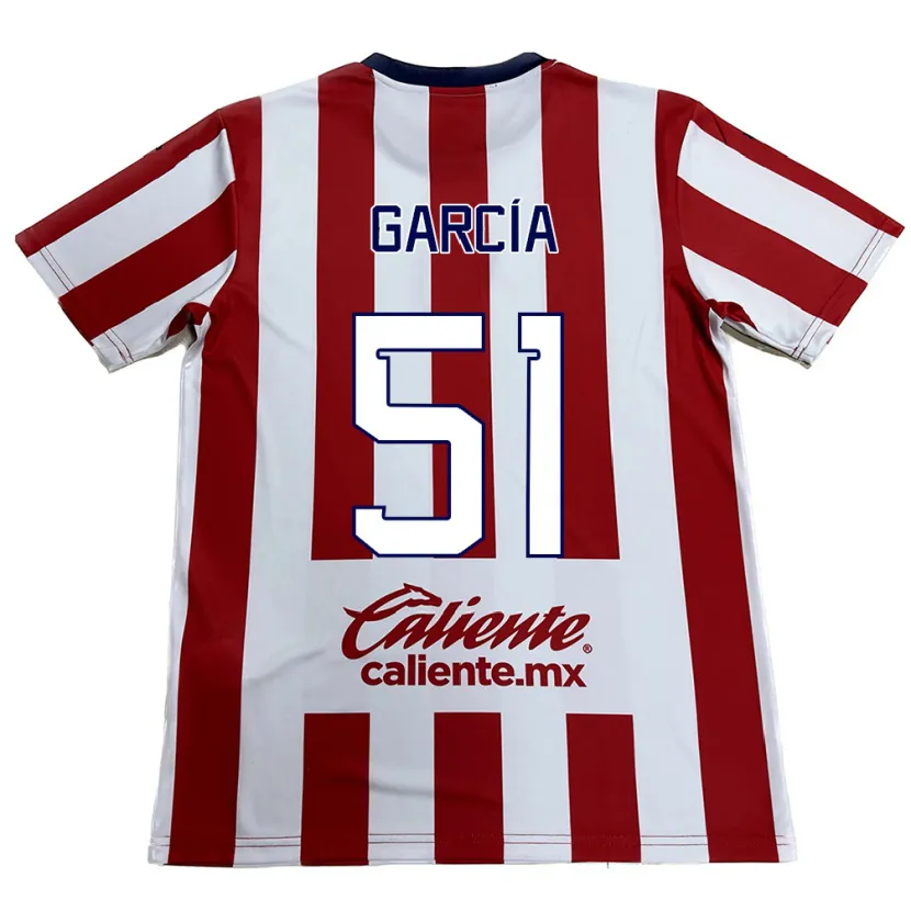 Danxen Herren Eduardo García #51 Rot-Weiss Heimtrikot Trikot 2024/25 T-Shirt