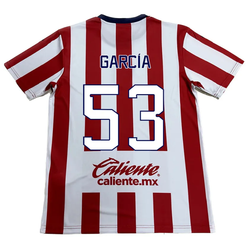 Danxen Herren Uziel García #53 Rot-Weiss Heimtrikot Trikot 2024/25 T-Shirt