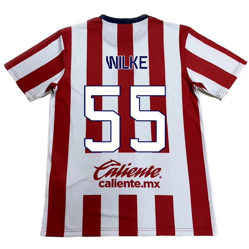 Danxen Herren Teun Wilke #55 Rot-Weiss Heimtrikot Trikot 2024/25 T-Shirt