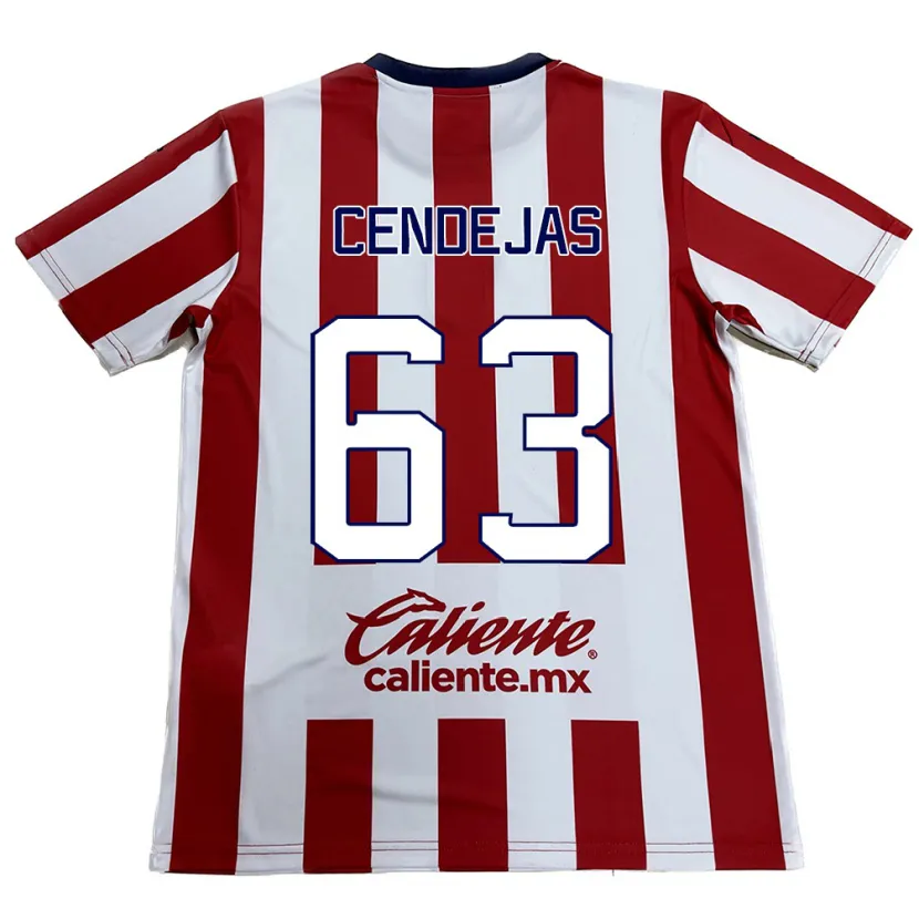 Danxen Herren Matías Cendejas #63 Rot-Weiss Heimtrikot Trikot 2024/25 T-Shirt
