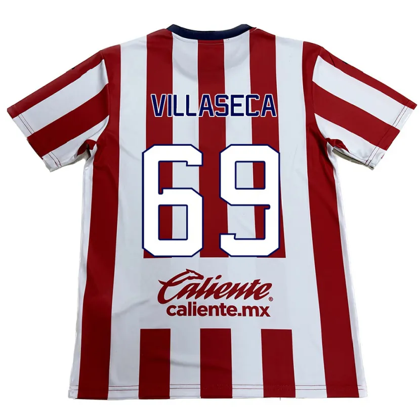 Danxen Herren Daniel Villaseca #69 Rot-Weiss Heimtrikot Trikot 2024/25 T-Shirt