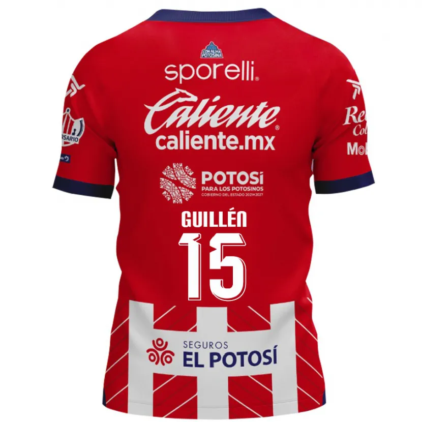 Danxen Herren Daniel Guillén #15 Rot-Weiss Heimtrikot Trikot 2024/25 T-Shirt