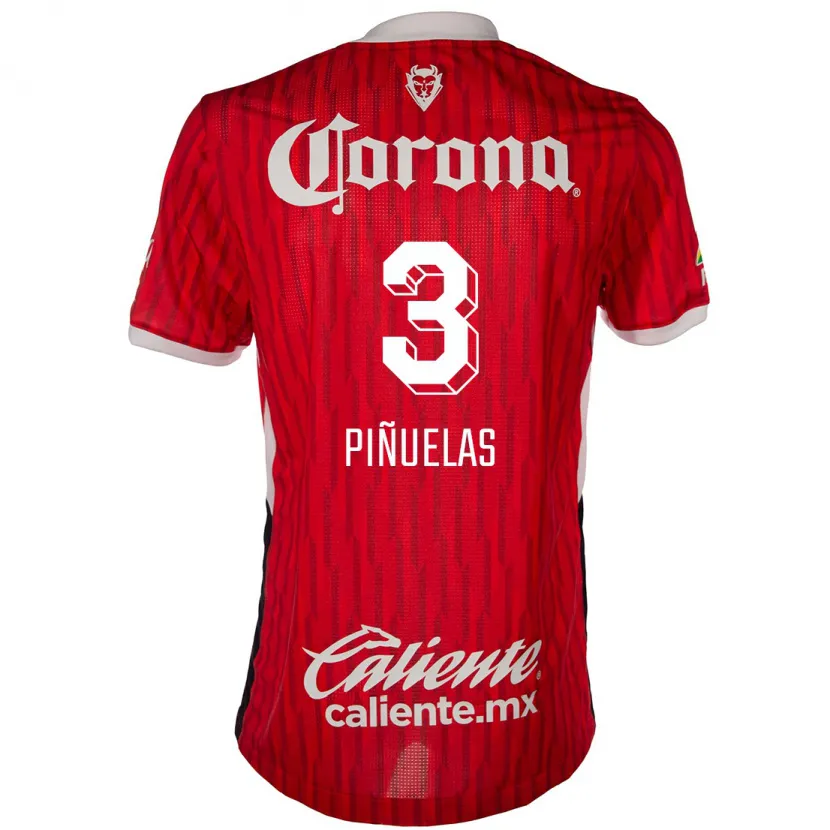 Danxen Herren Fernando Piñuelas #3 Rot-Weiss Heimtrikot Trikot 2024/25 T-Shirt