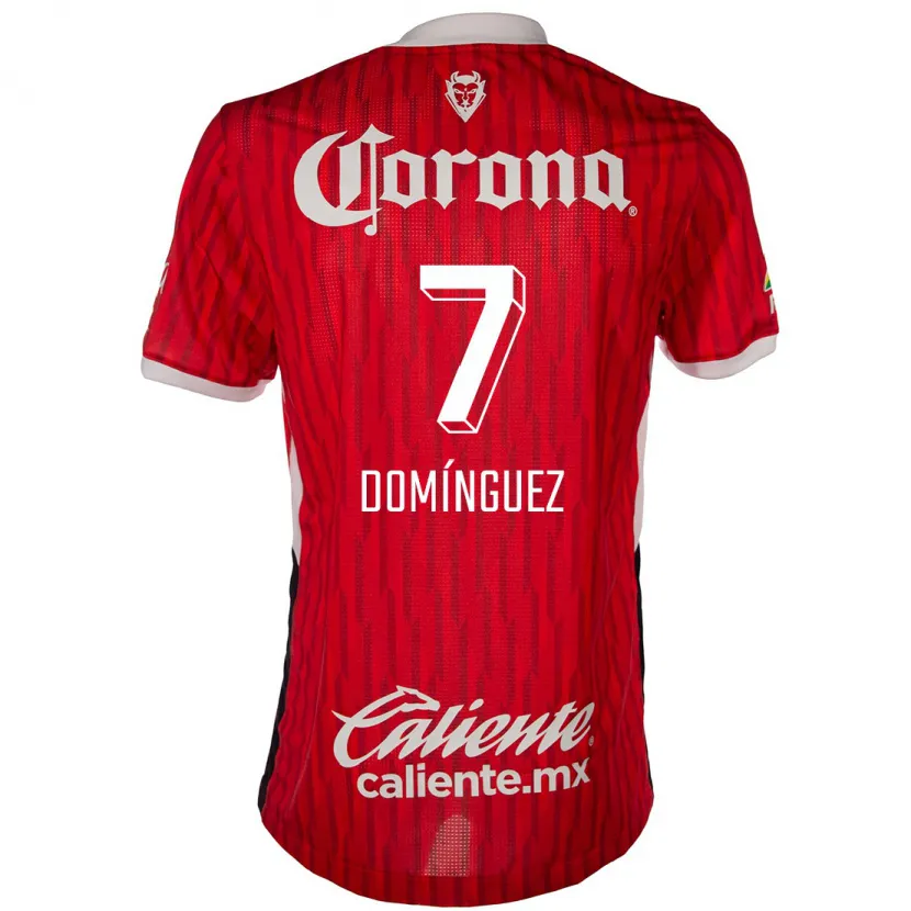 Danxen Herren Juan Domínguez #7 Rot-Weiss Heimtrikot Trikot 2024/25 T-Shirt