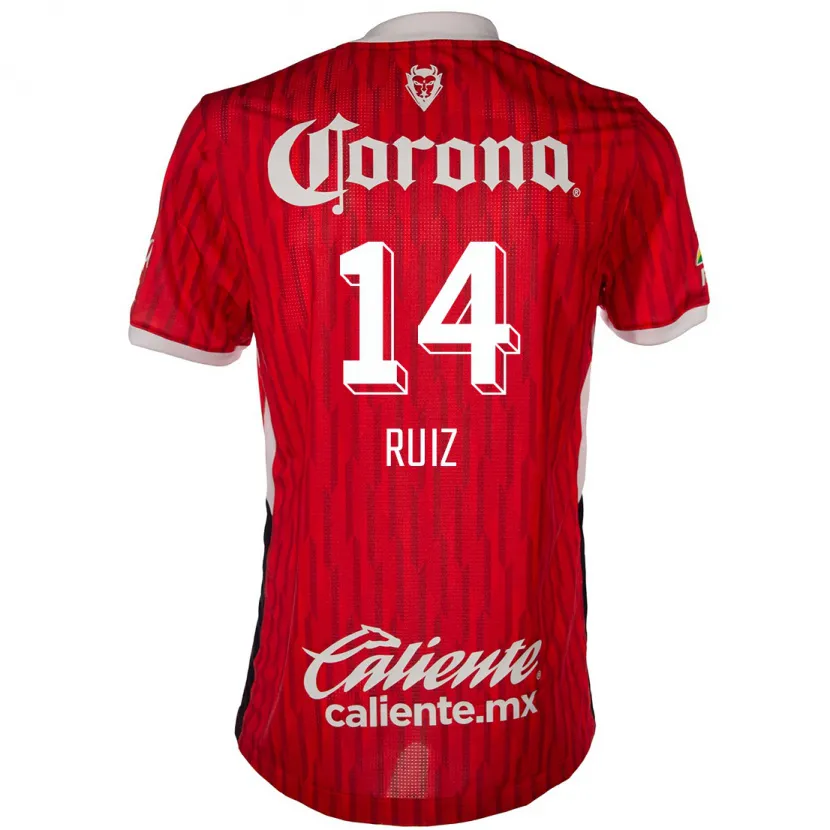 Danxen Herren Marcel Ruiz #14 Rot-Weiss Heimtrikot Trikot 2024/25 T-Shirt