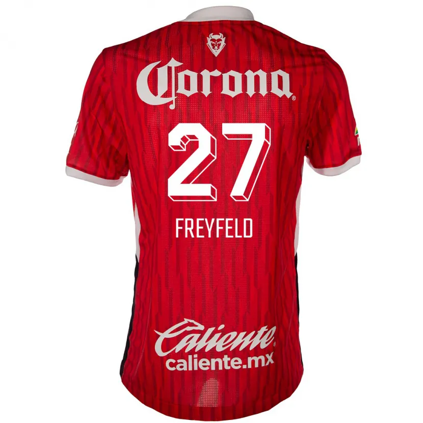 Danxen Herren Emiliano Freyfeld #27 Rot-Weiss Heimtrikot Trikot 2024/25 T-Shirt