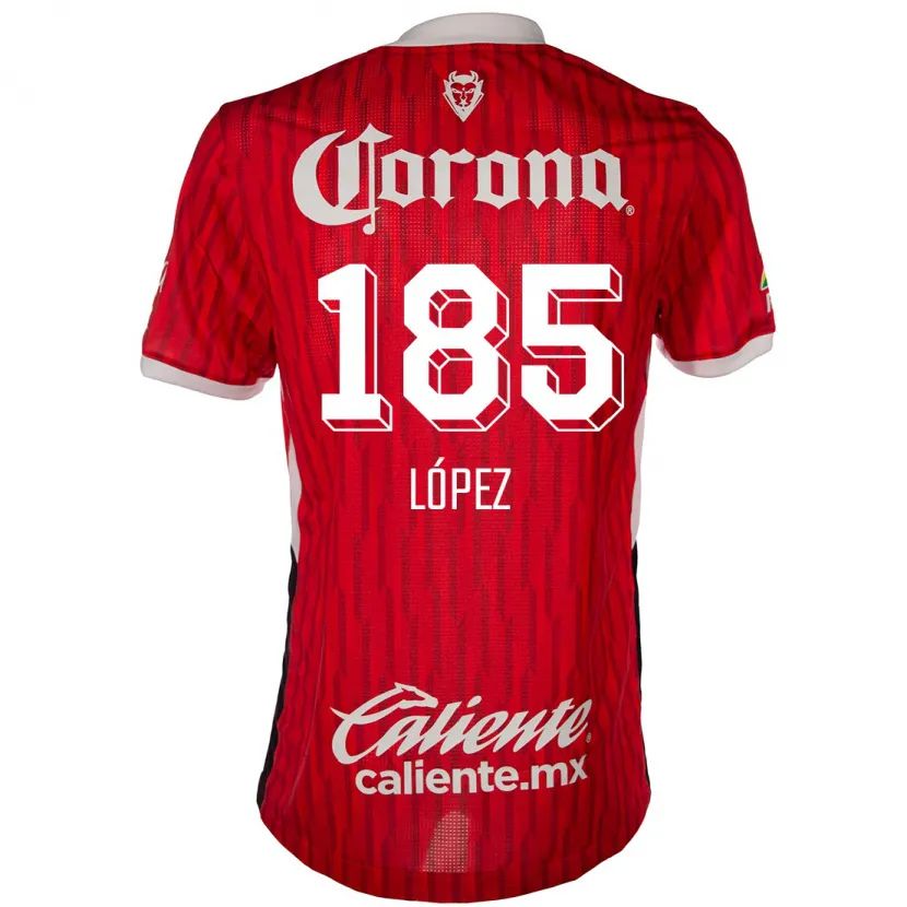 Danxen Herren David López #185 Rot-Weiss Heimtrikot Trikot 2024/25 T-Shirt