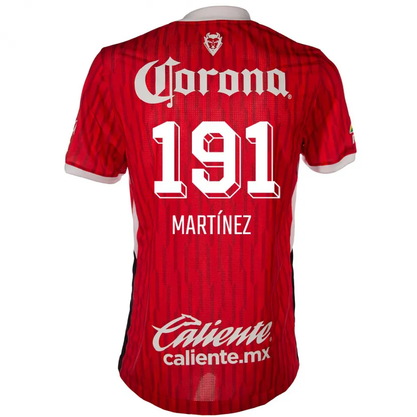 Danxen Herren Kevin Martínez #191 Rot-Weiss Heimtrikot Trikot 2024/25 T-Shirt