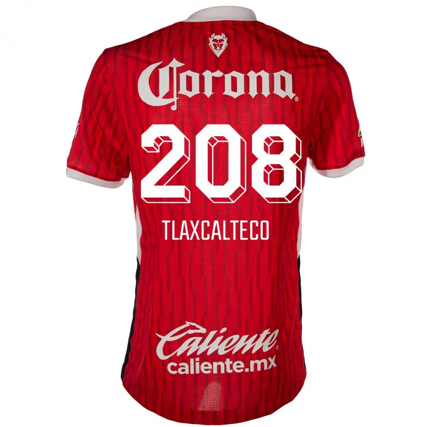 Danxen Herren Sait Tlaxcalteco #208 Rot-Weiss Heimtrikot Trikot 2024/25 T-Shirt