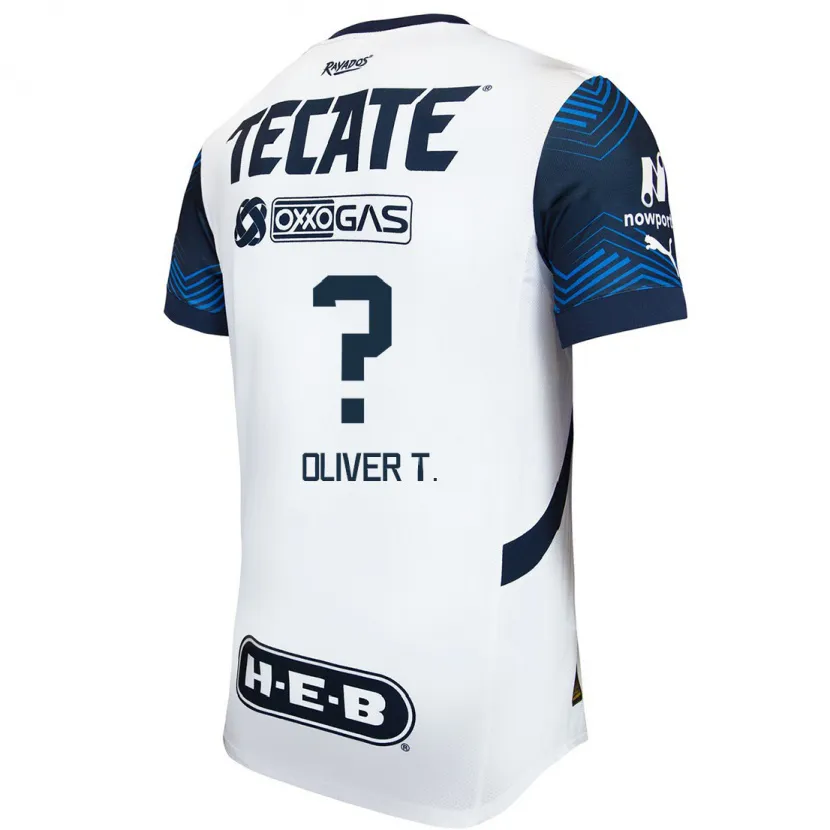 Danxen Herren Óliver Torres #0 Weiß Blau Auswärtstrikot Trikot 2024/25 T-Shirt