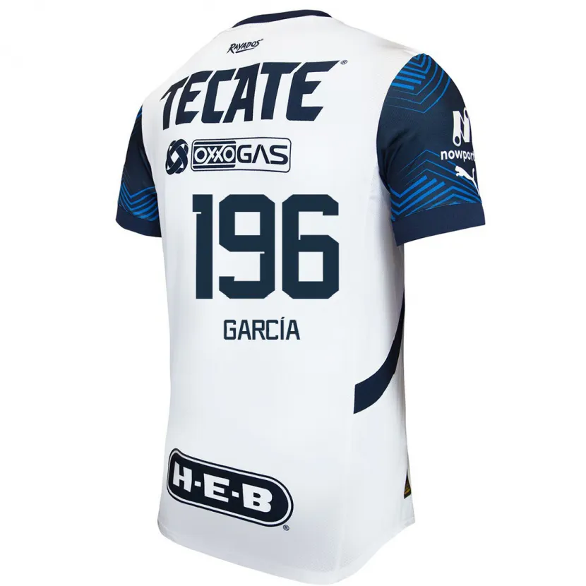Danxen Herren Diego García #196 Weiß Blau Auswärtstrikot Trikot 2024/25 T-Shirt