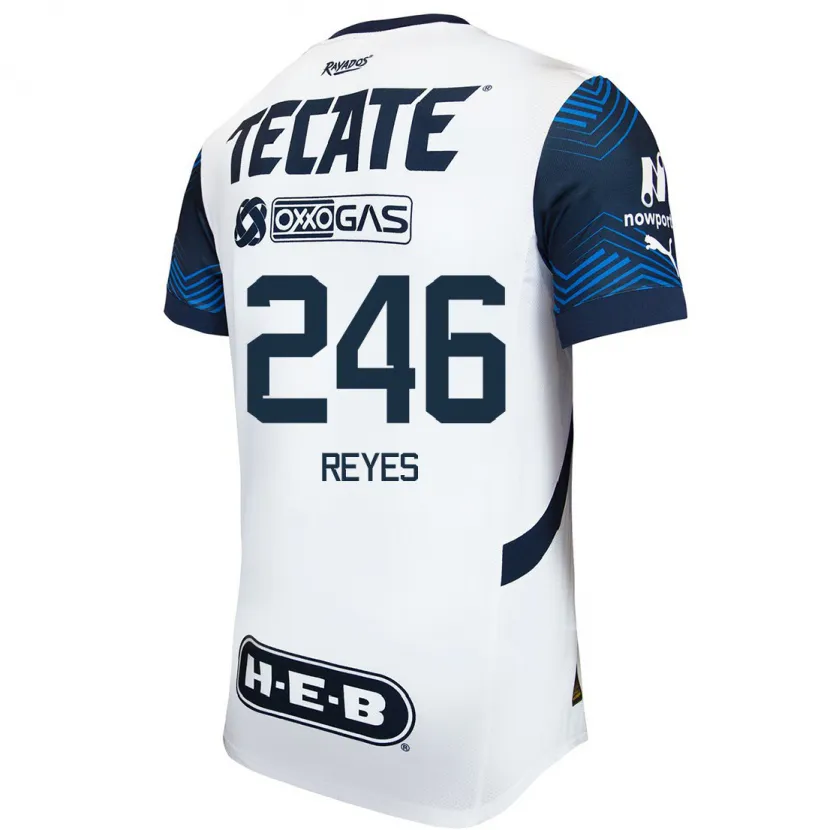 Danxen Herren Cristian Reyes #246 Weiß Blau Auswärtstrikot Trikot 2024/25 T-Shirt