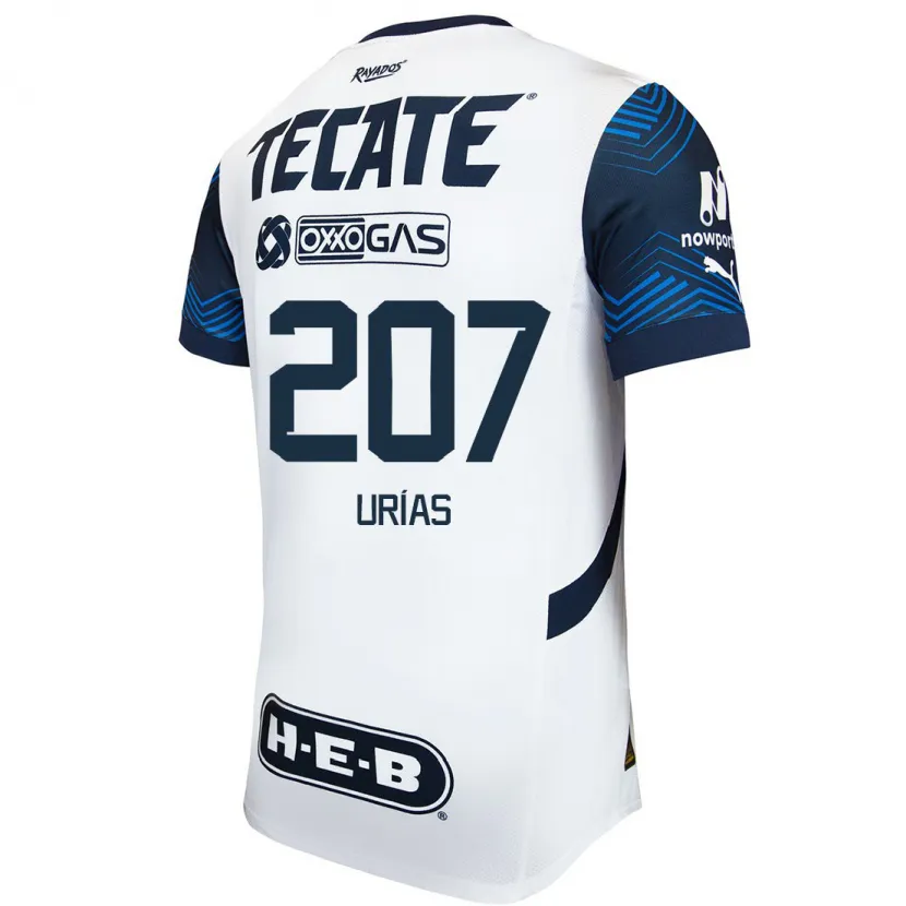 Danxen Herren Álex Urías #207 Weiß Blau Auswärtstrikot Trikot 2024/25 T-Shirt