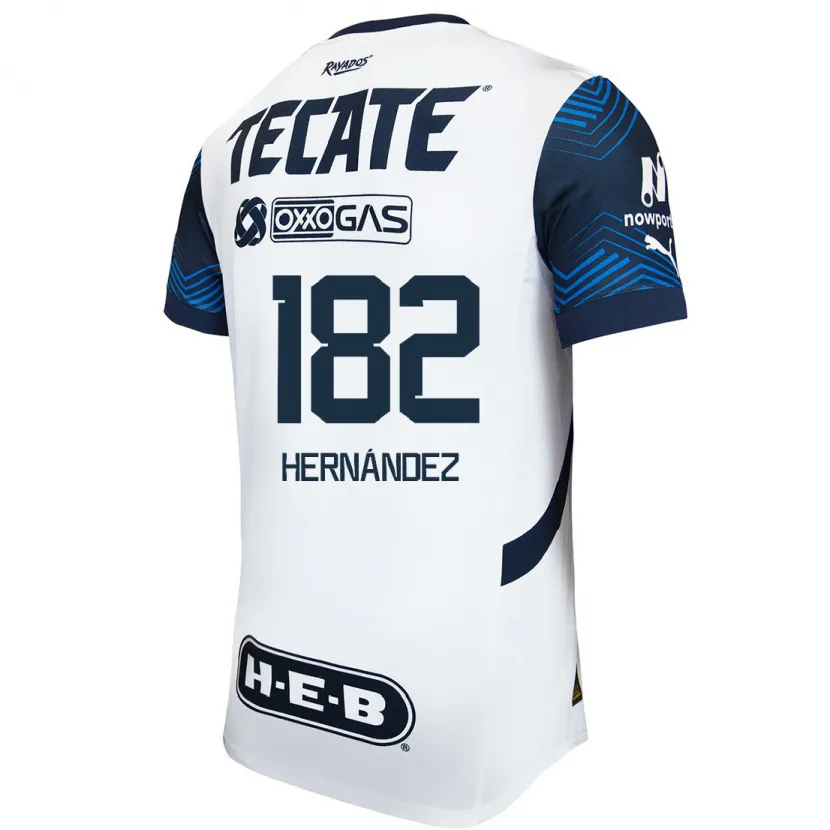 Danxen Herren Derek Hernández #182 Weiß Blau Auswärtstrikot Trikot 2024/25 T-Shirt