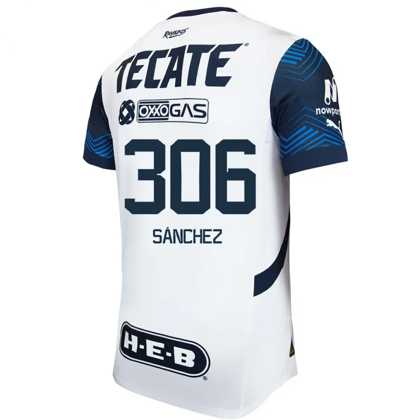 Danxen Herren Jorge Sánchez #306 Weiß Blau Auswärtstrikot Trikot 2024/25 T-Shirt