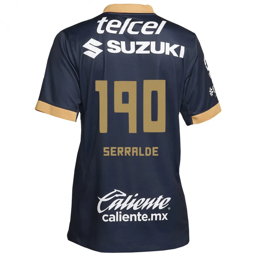 Danxen Herren Gerardo Serralde #190 Obsidian Gold Weiß Auswärtstrikot Trikot 2024/25 T-Shirt